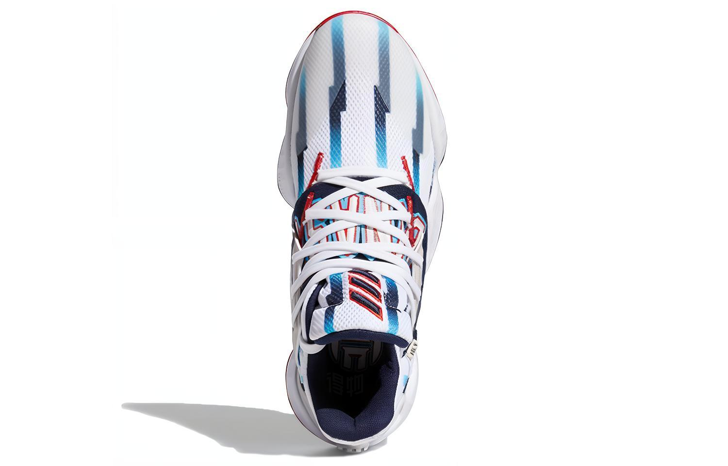 Мужские кроссовки adidas Harden Vol. 4 (белый / синий / красный) — фото 5