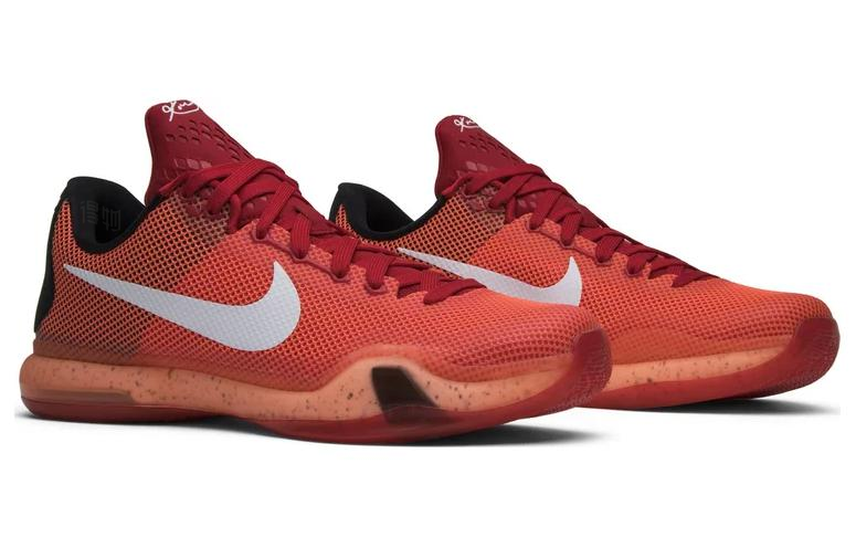 Мужские кроссовки Nike Kobe 10 (красный) — 大学红/白/亮红/岩浆红 — фото 3