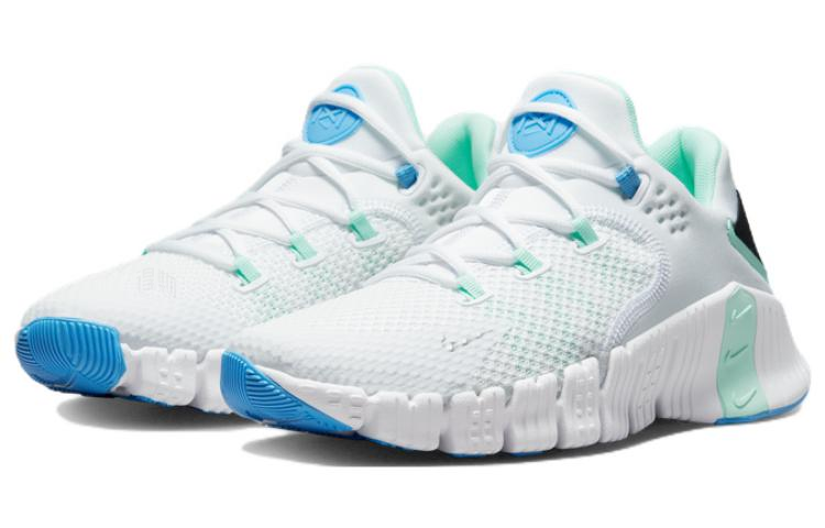 Женские кроссовки Nike Metcon 4 (бело-зеленые) — Белый / зелёный — фото 3