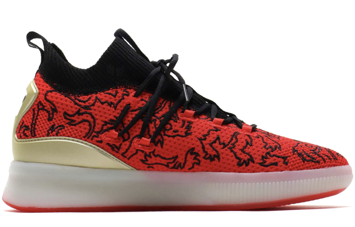 Мужские кроссовки PUMA Clyde Court Ocean Drive London Calling (черно-красные) — фото 2