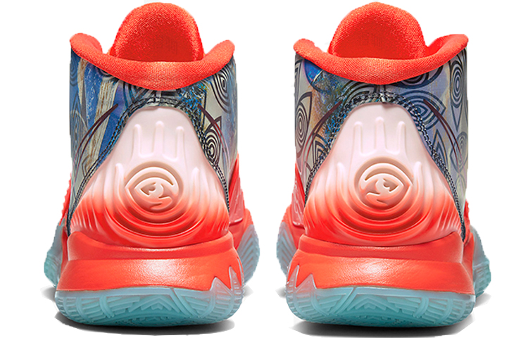 Мужские кроссовки Nike Kyrie 6 Pre-Heat "Manila" (оранжевый) — фото 4