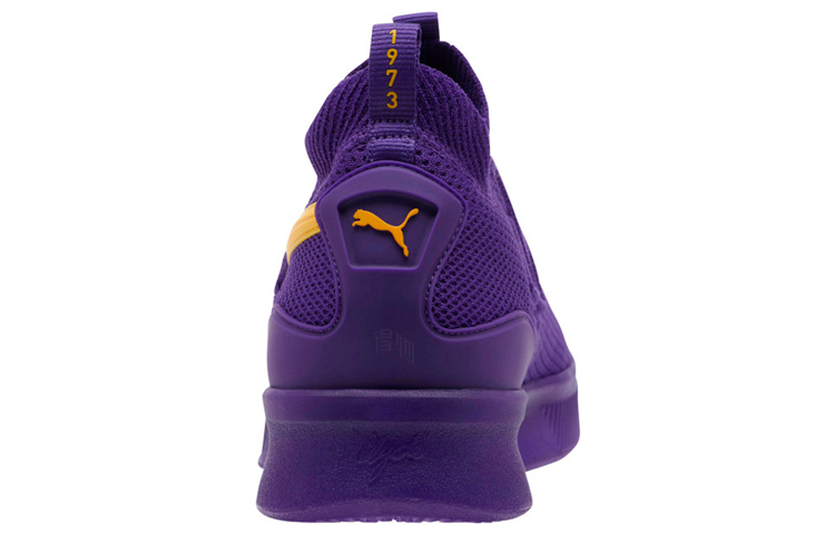 Мужские кроссовки PUMA Clyde Court City Pack Los Angeles Lakers (фиолетово-золотые) — 紫罗兰 — фото 3