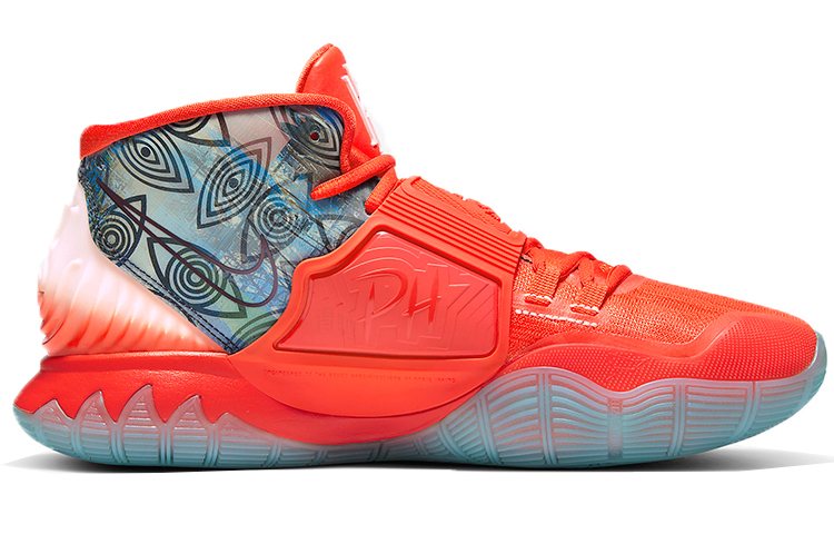 Мужские кроссовки Nike Kyrie 6 Pre-Heat "Manila" (оранжевый) — фото 2