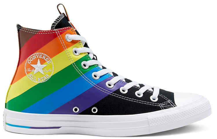 Кеды Converse Chuck Taylor All Star Pride (черный) — Чёрный / синий / зелёный / фиолетовый — фото 2