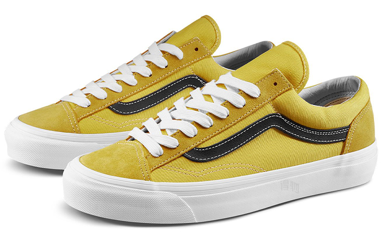 Кеды Vans Style 36 Vault OG (черно-желтые) — фото 2