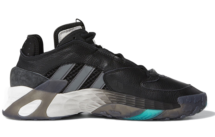 Унисекс кроссовки adidas Streetball (черно-белые) — фото 2