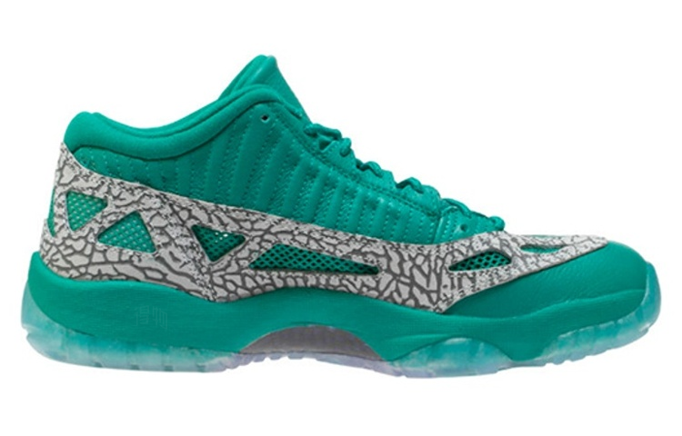 Мужские кроссовки Jordan Air Jordan 11 Low Retro IE Rio Teal (зеленые) — 湖水绿 — фото 2