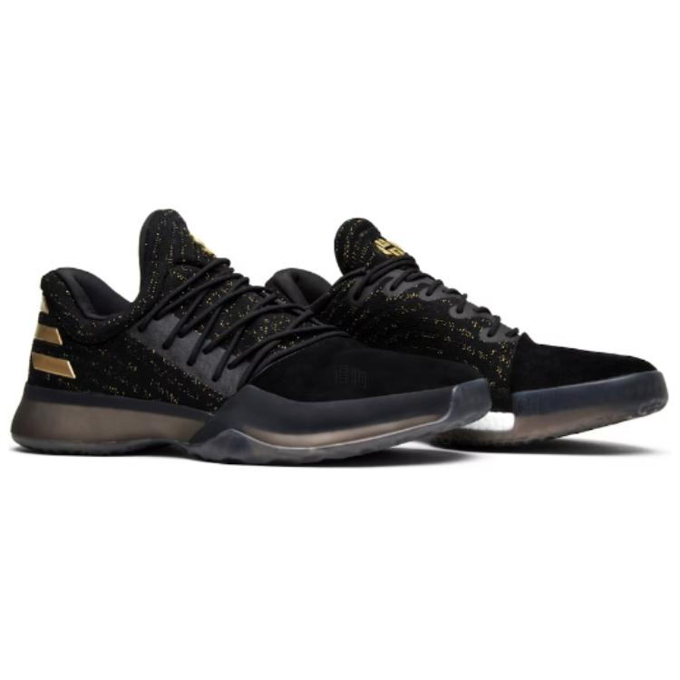 Мужские кроссовки adidas Harden Vol.1 Imma Be A Star (черный / золотой) — Чёрный / золотой — фото 4