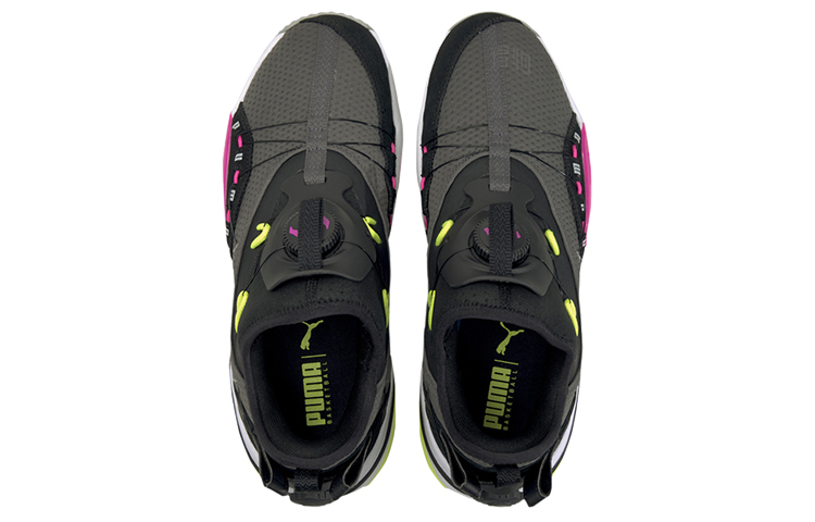 Мужские кроссовки PUMA Double Disc (черно-желто-бело-розовый) — Чёрный / жёлтый / белый / розовый — фото 3