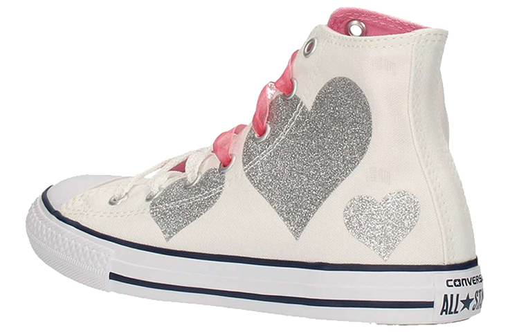 Женские кеды Converse Chuck Taylor All Star Hi (серебряные) — фото 3