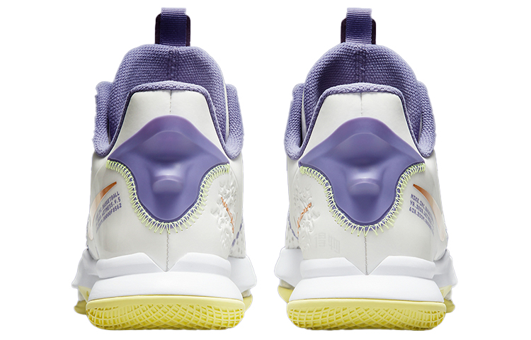 Мужские кроссовки Nike Witness 5 Lebron EP "Lakers" TPU (бело-фиолетово-золотые) — Белый / фиолетовый / золотой — фото 5