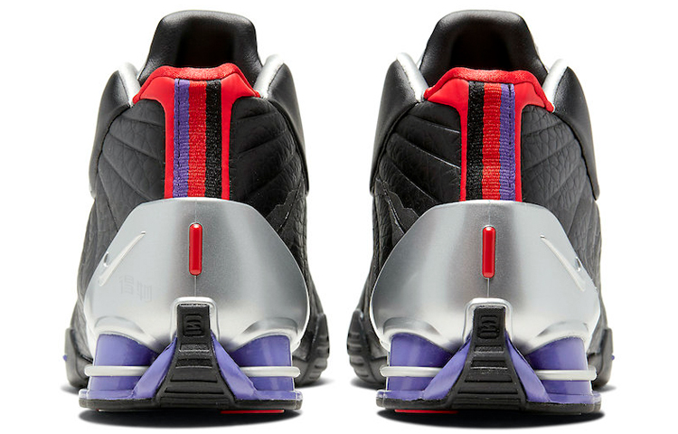 Кеды Nike Shox BB4 "Raptors" (черно-серебристо-фиолетовый) — фото 5
