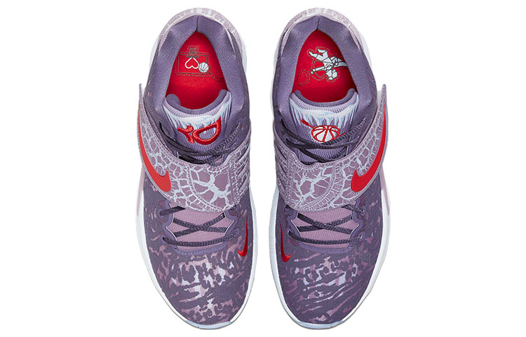 Кроссовки Nike KD 14 NRG Valentine's Day TPU (пурпурно-белые) — фото 4