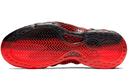 Кроссовки Nike Air Foamposite One (красный) — 挑战红/黑 — фото 6
