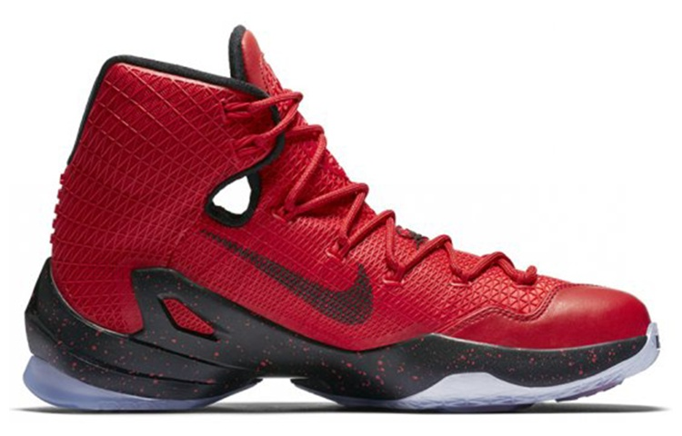 Мужские кроссовки Nike Lebron 13 Elite EP (черно-красные) — фото 2