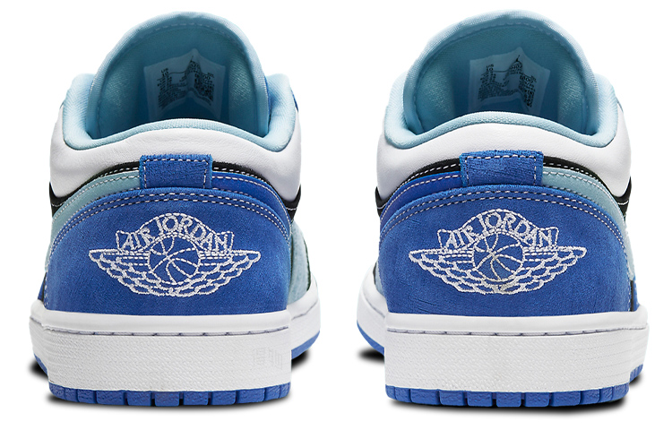 Кроссовки Jordan Air Jordan 1 low (синий / черный) — Синий / чёрный — фото 5