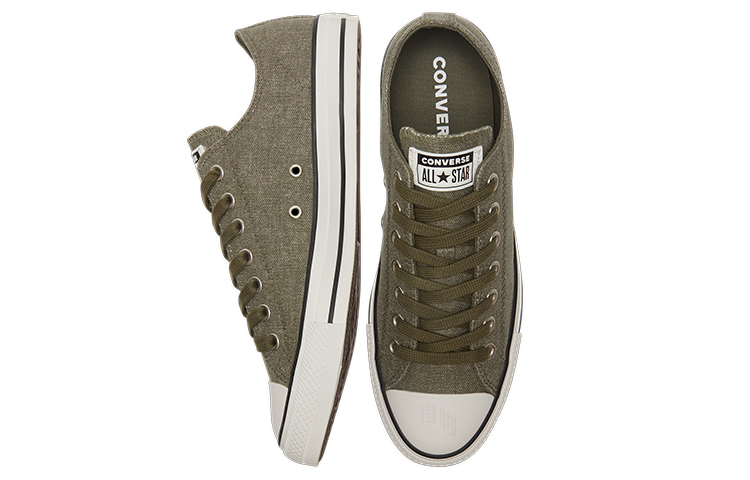 Кеды Converse Chuck Taylor All Star (темно-зеленые) — Тёмно-зелёный — фото 4