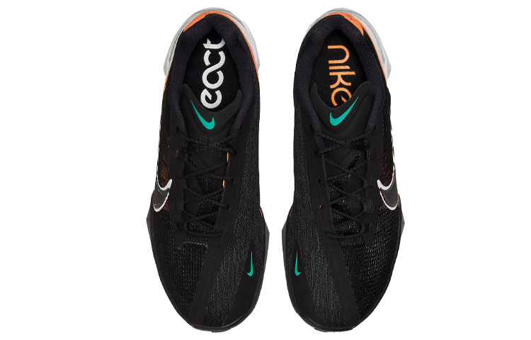 Мужские кроссовки Nike React Metcon Turbo (черно-оранжевые) — фото 5