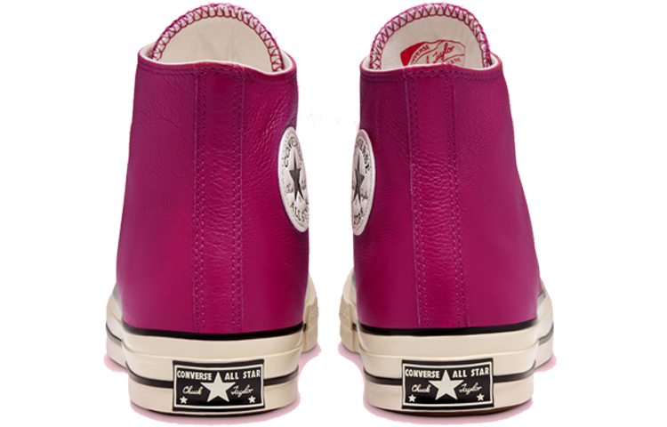 Кеды Converse Chuck 70 Seasonal Color Leather Chuck (фуксия) — 玫红/白 — фото 5