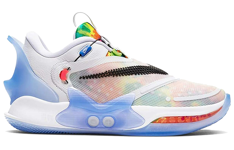 Мужские кроссовки Nike Adapt bb 2.0 Tie-Dye" (бело-синий) — 彩 — фото 2