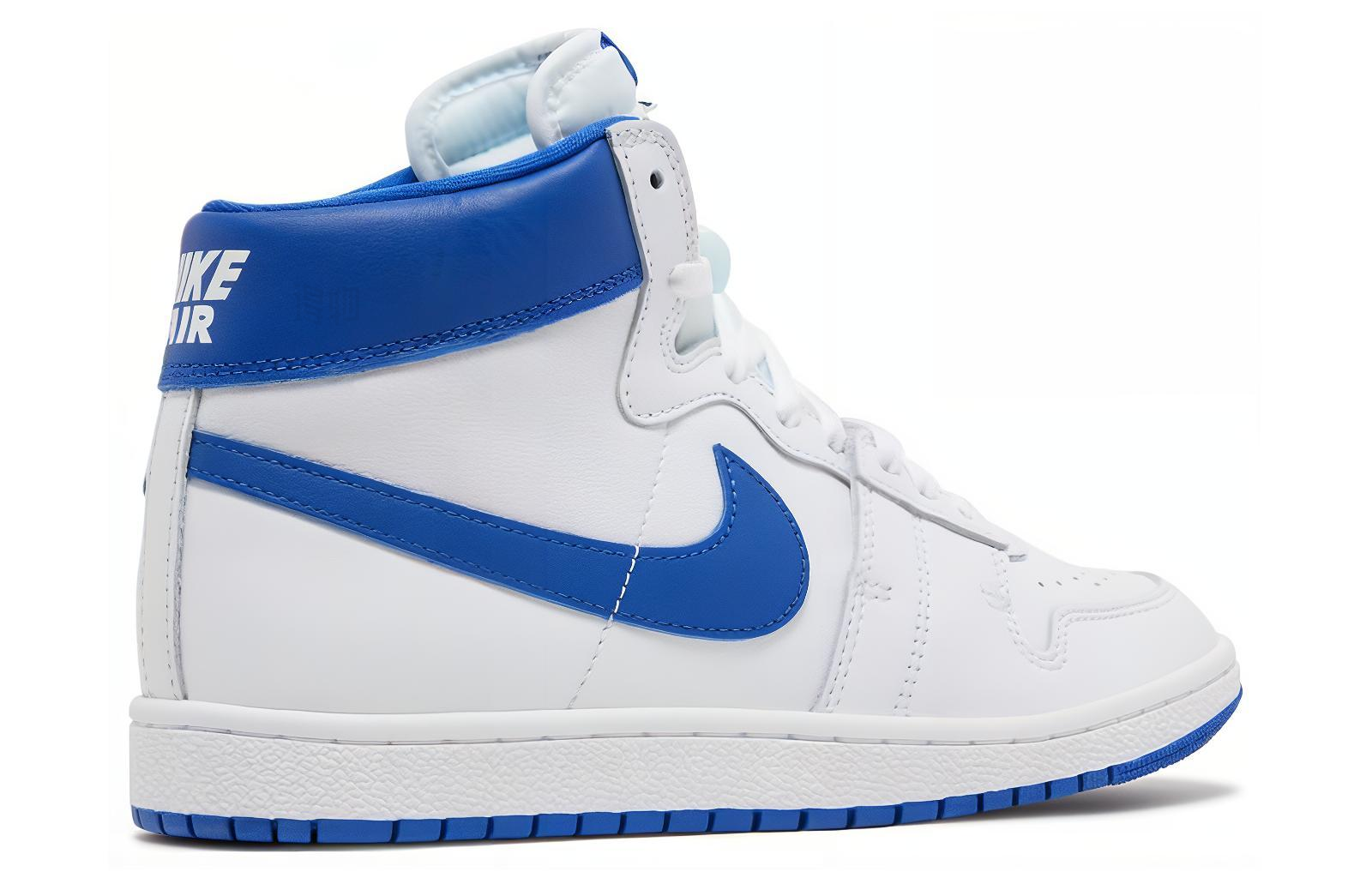 Высокие кроссовки Nike x A Ma Maniére Air Ship SP Game Royal (бело-синие) — Белый / синий — фото 4
