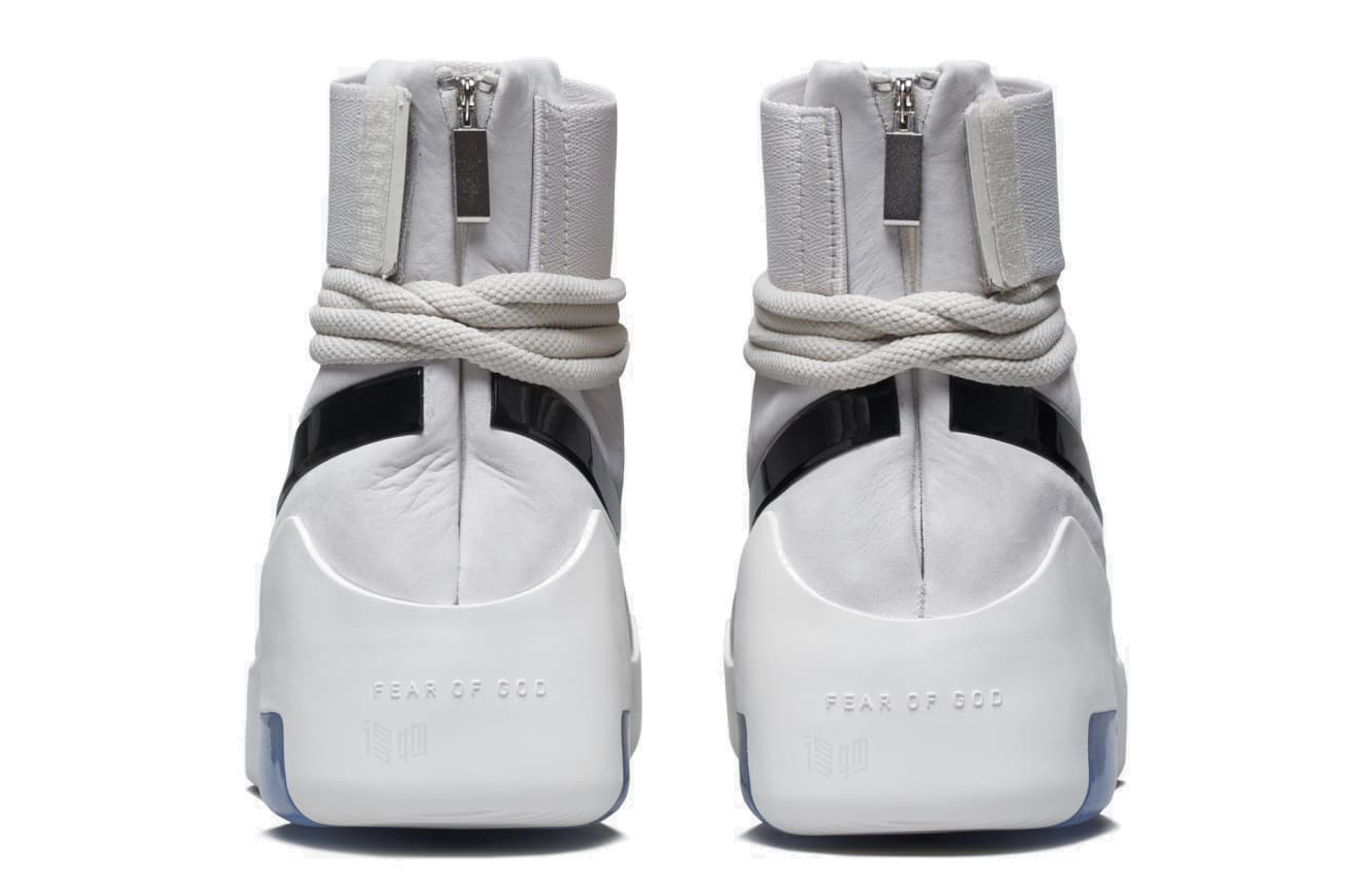Мужские кроссовки Nike × Fear of God Air Fear of God Shoot Around SA Shoot Around OG (серо-бело-черные) — Серыйбелый / чёрный — фото 4