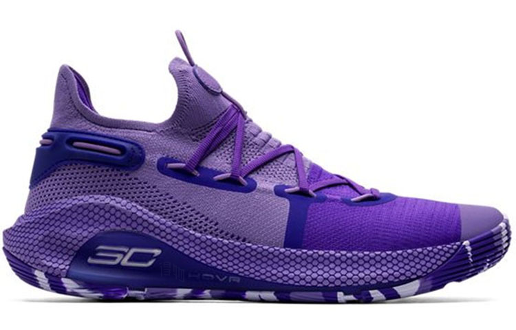 Женские кроссовки Under Armour Curry 6 (фиолетовые) — фото 2