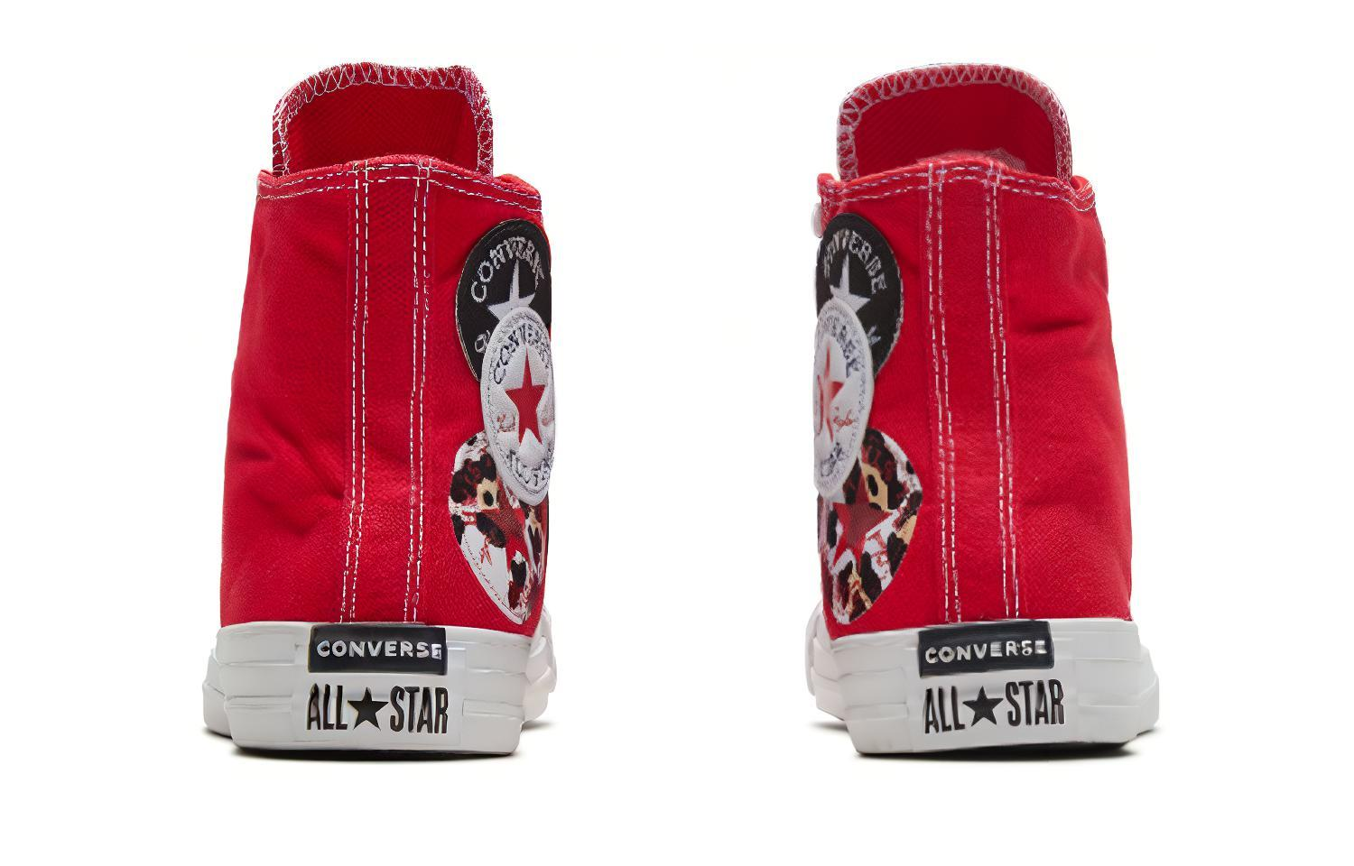 Кеды Converse Chuck Taylor All Star "Logo Play University Red" (красно-белые) — Красный / белый — фото 5