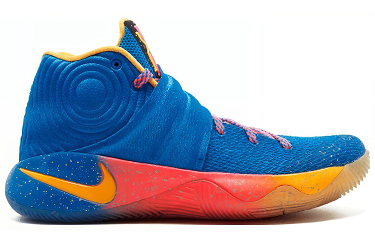 Мужские кроссовки Nike Kyrie 2 (синие) — 照片蓝/大学金/黑 — фото 2
