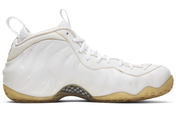 Мужские кроссовки Nike Foamposite One White Out (белые) — фото 2