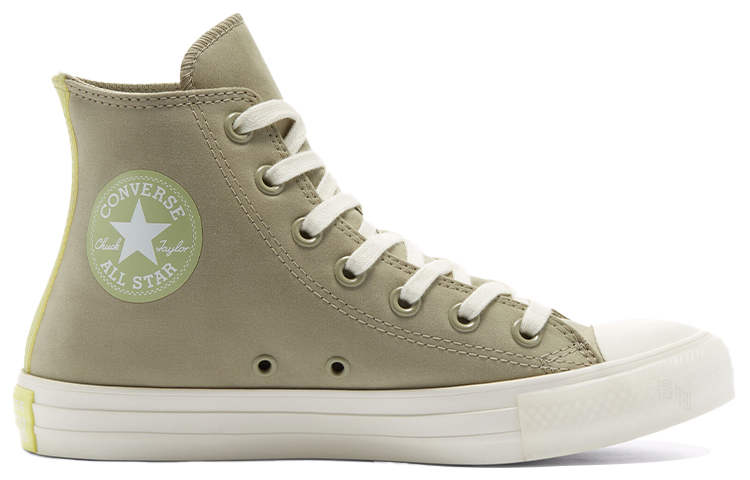 Женские кеды Converse All Star (зелено-коричневые) — фото 2