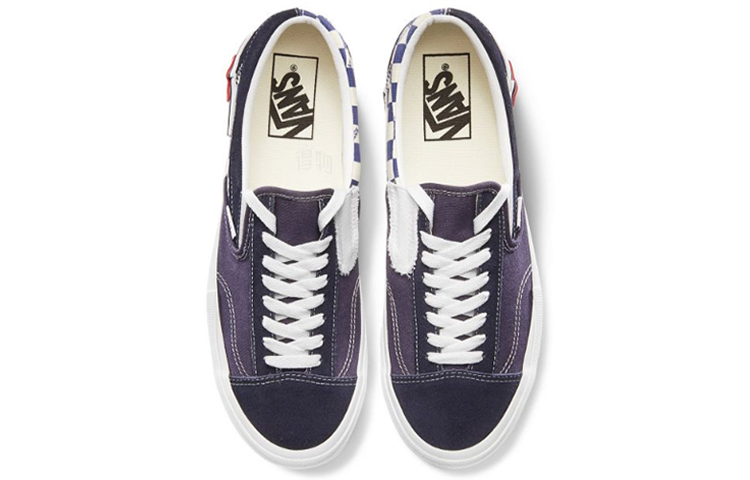 Слипоны Vans Slip-On (сине-белые) — фото 4
