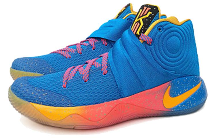 Мужские кроссовки Nike Kyrie 2 (синие) — 照片蓝/大学金/黑 — фото 3