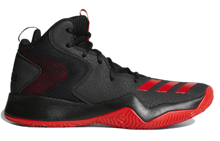 Мужские кроссовки adidas Crazy Team II (черно-красные) — фото 2