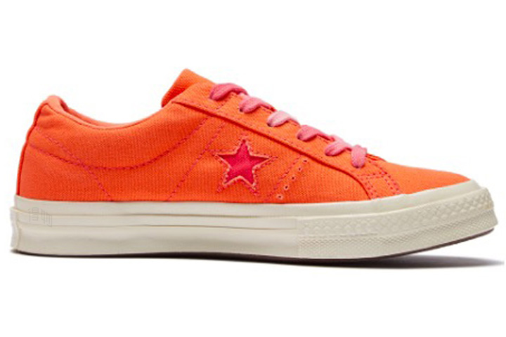 Женские кеды Converse One Star (оранжевый) — фото 2