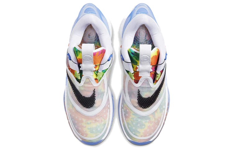 Мужские кроссовки Nike Adapt bb 2.0 Tie-Dye" (бело-синий) — 彩 — фото 4