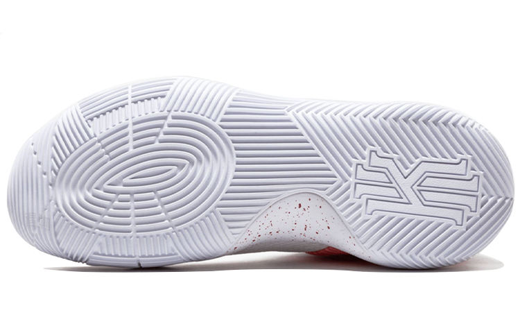 Мужские кроссовки Nike Kyrie 2 (бело-красные) — Белый / красный — фото 5