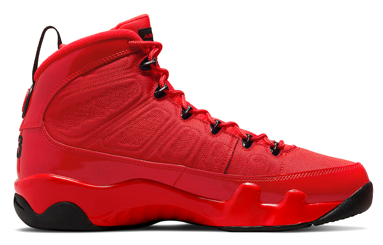 Мужские кроссовки Jordan Air Jordan 9 Chile Red (красно-черные) — Красный / чёрный — фото 2