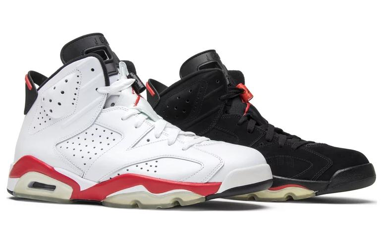 Мужские кроссовки Jordan Air Jordan 6 Infrared Pack (черно-белые) — 多/彩色/多/彩色 — фото 2