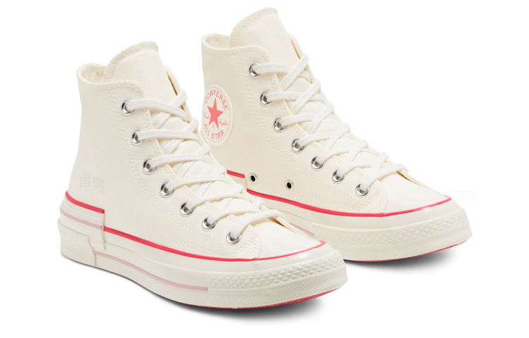 Женские кеды Converse Chuck 70 1970s (белый, красный) — Белый / красный — фото 3