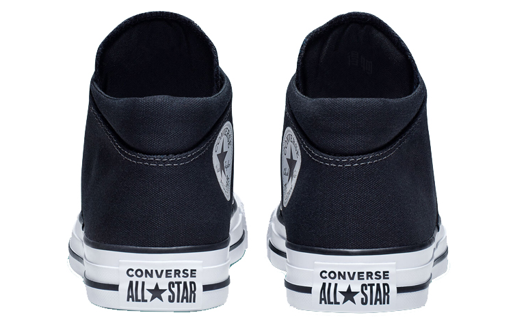 Женские кеды Converse Chuck Taylor All Star Madison Mid (черно-белые) — фото 3