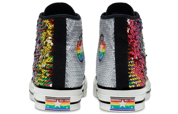 Кеды Converse 1970s Pride Chuck (серебряные) — фото 4