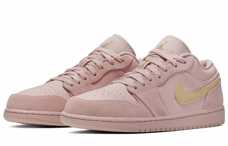 Мужские кроссовки Jordan Air Jordan 1 Low (розовые) — фото 3