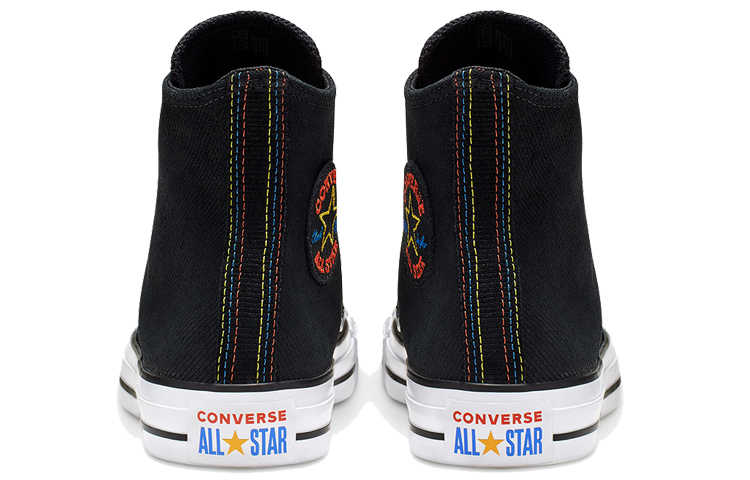 Женские кеды Converse Chuck Taylor All Star (черно-белые) — Чёрный / белый — фото 5