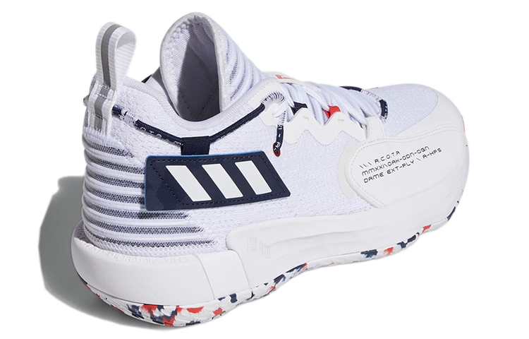Кроссовки adidas D lillard 7 Extply Gca (белые) — 白色/彩色 — фото 3