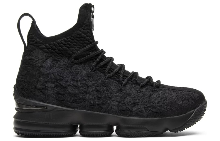 Мужские кроссовки Nike Lebron 15 Performance KITH (черные) — фото 2