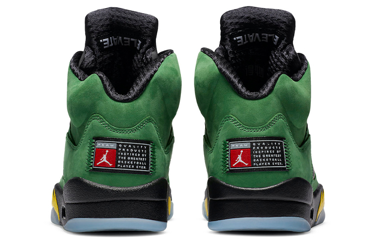 Кроссовки Jordan Jordan Air Jordan 5 se apple green (черно-зеленые) — фото 5