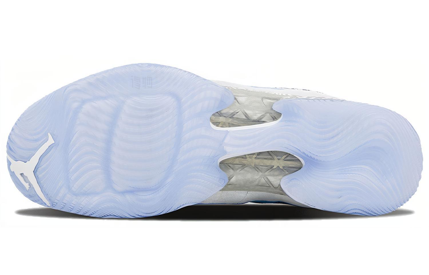 Мужские кроссовки Jordan Air Jordan 29 Pantone (бело-голубой) — 白银爆裂纹 — фото 5