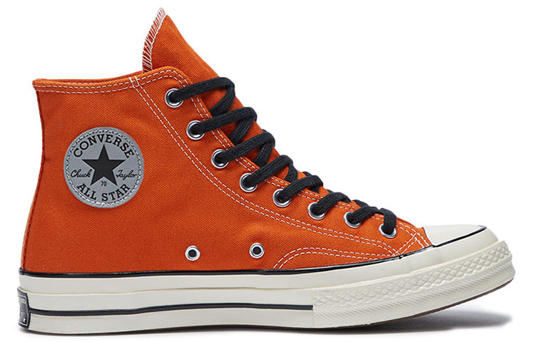 Кеды Converse 1970s Chuck High Top (оранжево-белые) — фото 2