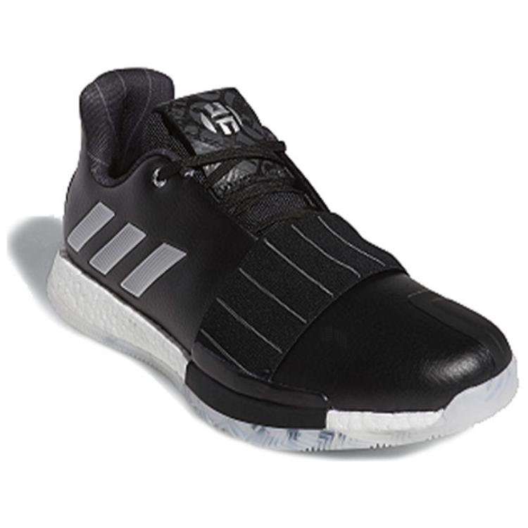 Мужские кроссовки adidas Harden Vol.3 Wanted (черно-белые) — фото 3